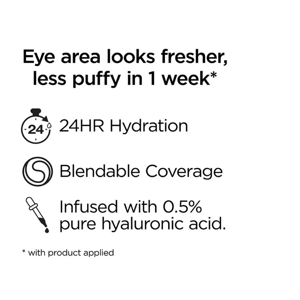 L'Oreal True Match Eye Cream In a Concealer N1-2 Fair Pale Hyaluronic Acid 0.4oz
